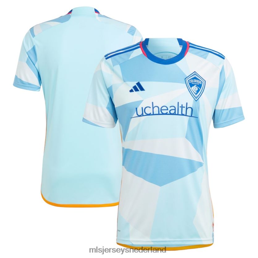 Jersey 6088XJ317 MLS Jerseys Heren Colorado Rapids adidas lichtblauwe 2023 nieuwe dagkit replica jersey