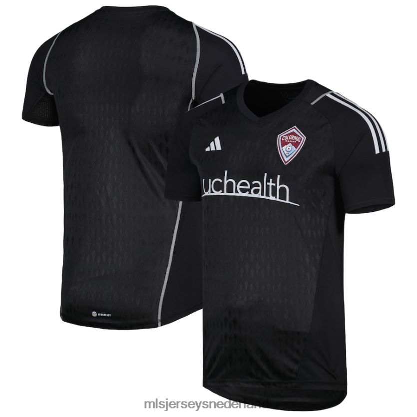 Jersey 6088XJ637 MLS Jerseys Heren Colorado Rapids adidas zwart 2023 replica keepersshirt