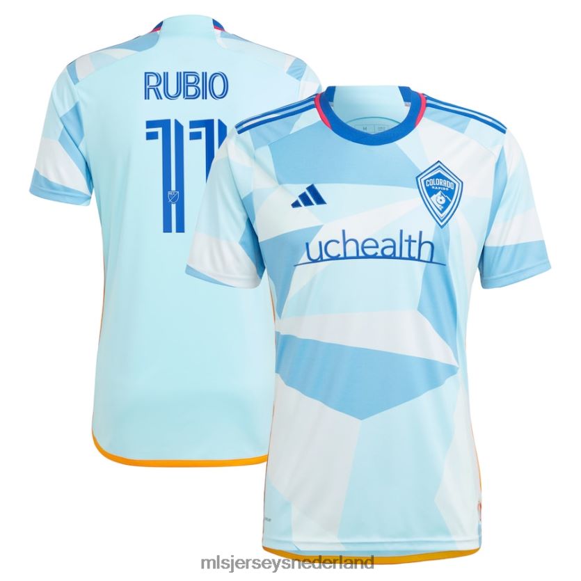 Jersey 6088XJ721 MLS Jerseys Heren Colorado Rapids Diego Rubio Adidas lichtblauw 2023 nieuwe dagkit replica jersey
