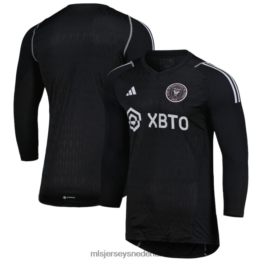 Jersey 6088XJ649 MLS Jerseys Heren inter miami cf adidas zwart 2023 replica jersey voor keepers met lange mouwen