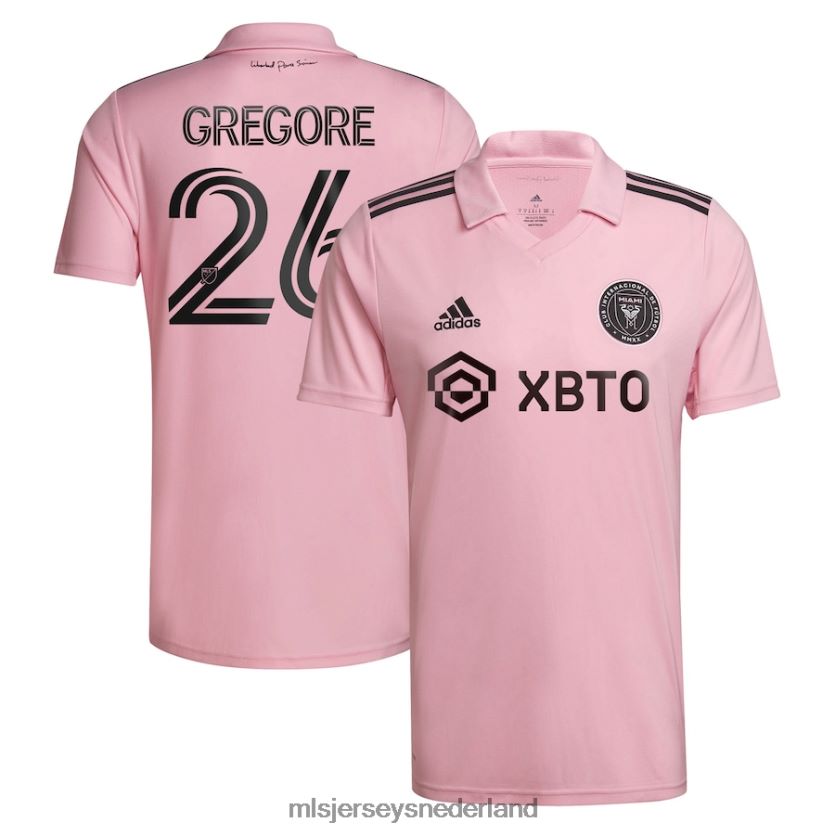 Jersey 6088XJ1249 MLS Jerseys Heren inter miami cf gregore adidas roze 2022 de hartslagkit replica teamspelertrui