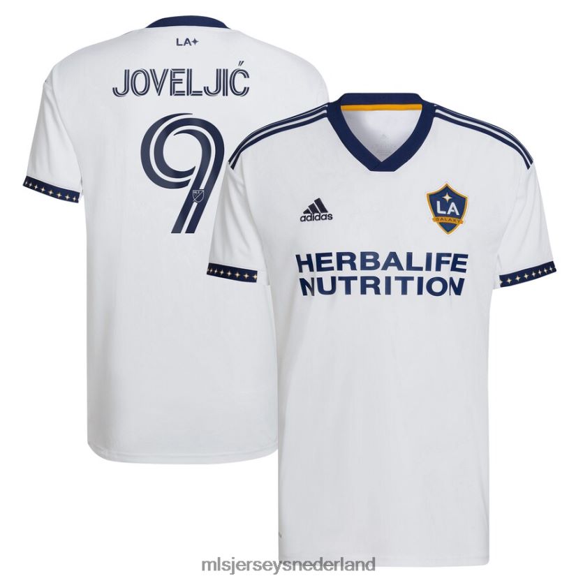 Jersey 6088XJ808 MLS Jerseys Heren la galaxy dejan joveljic adidas witte 2023 stad van dromen kit replica jersey