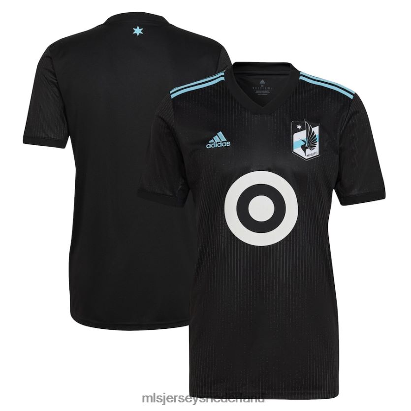 Jersey 6088XJ307 MLS Jerseys Heren Minnesota United FC Adidas zwart 2022 Minnesota Night Kit replica blanco jersey