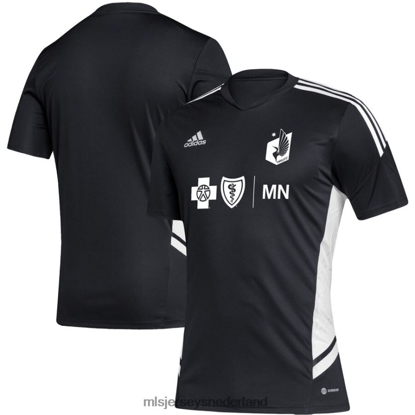 Jersey 6088XJ349 MLS Jerseys Heren Minnesota United FC adidas zwart/wit voetbaltrainingsshirt