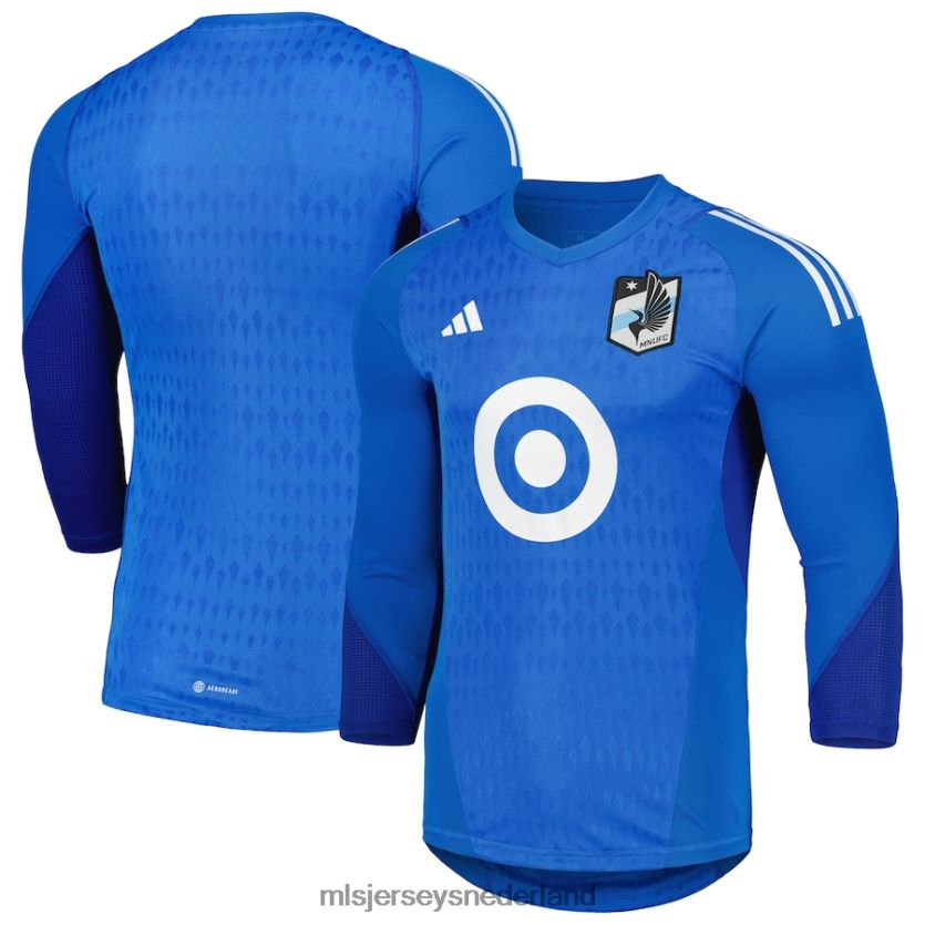 Jersey 6088XJ352 MLS Jerseys Heren Minnesota United FC adidas blauwe 2023 keepersreplica jersey met lange mouwen