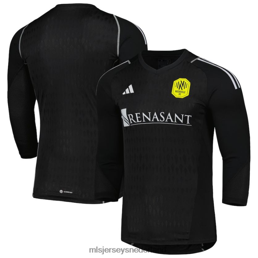 Jersey 6088XJ396 MLS Jerseys Heren nashville sc adidas zwart 2023 replica keepersshirt met lange mouwen