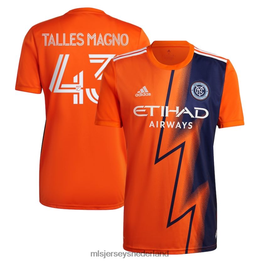 Jersey 6088XJ1190 MLS Jerseys Heren New York City FC Talles Magno adidas oranje 2022 de volt kit replica spelerstrui