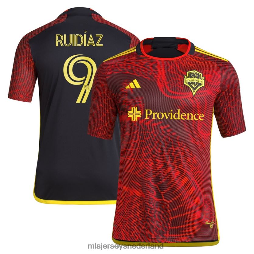Jersey 6088XJ520 MLS Jerseys Heren Seattle Sounders FC Raul Ruidiaz adidas rood 2023 de bruce lee kit replica jersey