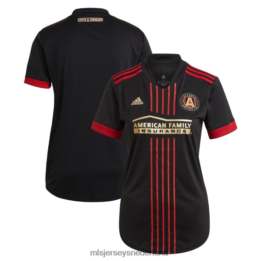 Jersey 6088XJ81 MLS Jerseys vrouwen atlanta united fc adidas zwart 2021 de blvck kit replica jersey