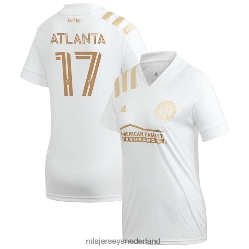 Jersey 6088XJ960 MLS Jerseys vrouwen atlanta united fc adidas witte 2020 koningsreplica-trui
