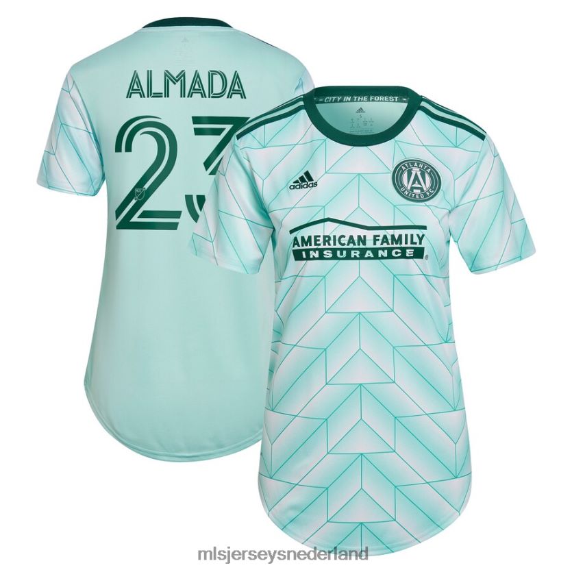 Jersey 6088XJ741 MLS Jerseys vrouwen atlanta united fc thiago almada adidas mint 2023 the forest kit replica spelerstrui