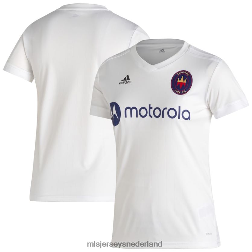 Jersey 6088XJ1101 MLS Jerseys vrouwen Chicago Fire Adidas witte 2020 secundaire replica blanco jersey