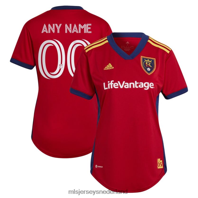 Jersey 6088XJ1393 MLS Jerseys vrouwen echte salt lake adidas rood 2022 de believe kit replica op maat gemaakte jersey
