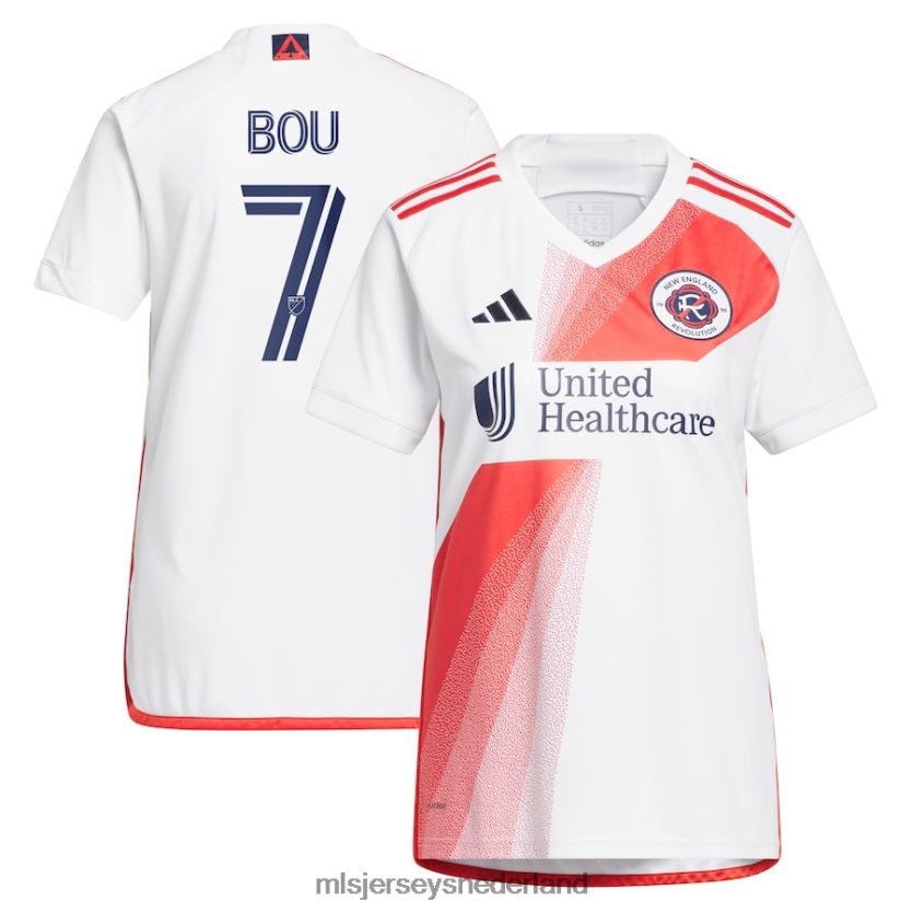 Jersey 6088XJ938 MLS Jerseys vrouwen New England Revolution Gustavo Bou Adidas witte 2023 Defiance replica jersey