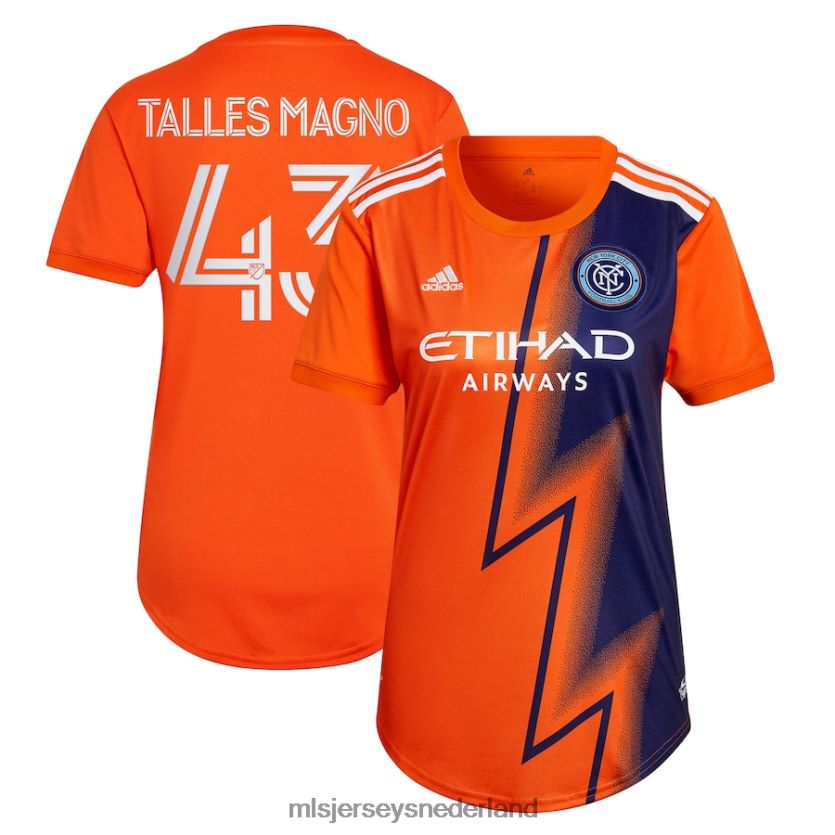 Jersey 6088XJ1226 MLS Jerseys vrouwen New York City FC Talles Magno adidas oranje 2022 de volt kit replica spelerstrui