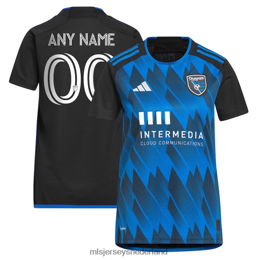 Jersey 6088XJ616 MLS Jerseys vrouwen San Jose aardbevingen adidas blauw 2023 actieve fout jersey replica op maat jersey