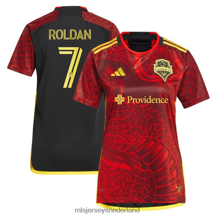 Jersey 6088XJ1002 MLS Jerseys vrouwen Seattle Sounders FC Cristian Roldan Adidas rood 2023 de bruce lee kit replica jersey