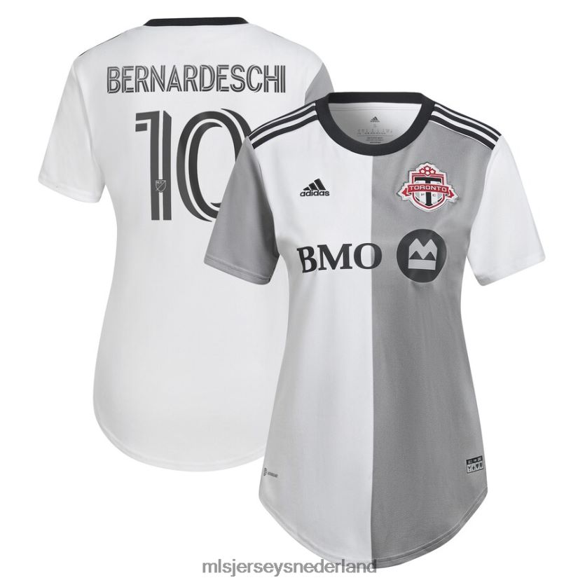 Jersey 6088XJ840 MLS Jerseys vrouwen Toronto FC Federico Bernardeschi adidas witte 2023 community kit replica spelerstrui